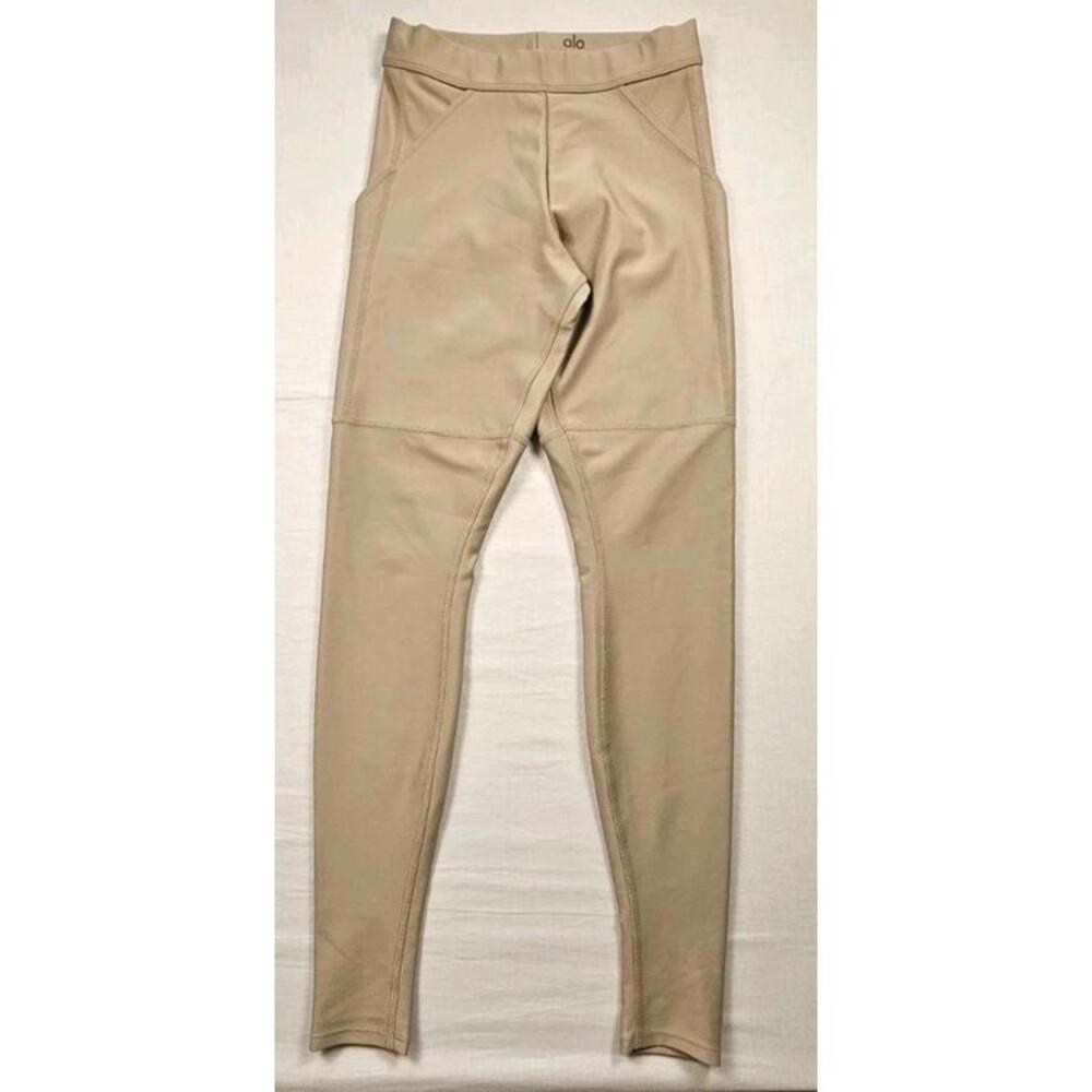 Alo Yoga Beige‎ Women's Activewear Leggings with 2 Pockets Size XS